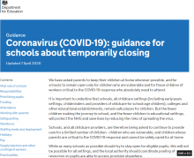 Coronavirus (COVID-19): guidance for schools about temporarily closing